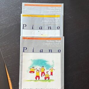 Alfred Piano level 1 books- set of 3